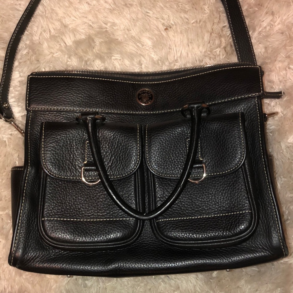 Dooney Bourke Black with double pockets